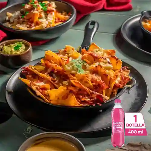 Combo Nachos Garage + Postobón Manzana 400 ml