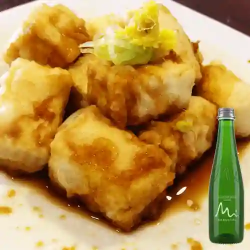 Combo Agedashi Dofu + Manantial Con Gas 300ML