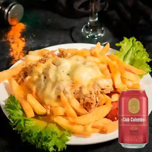 Combo Papipollo + Cerveza Club Colombia Roja Lta 330ml