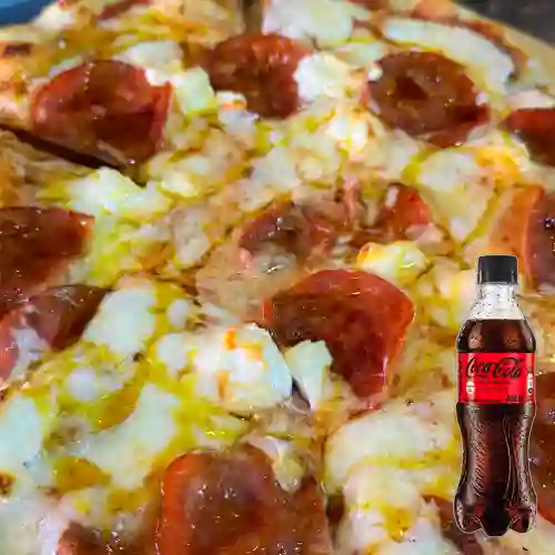 Combo Honey Pepperoni + Coca Cola Sin Azúcar 400 ml