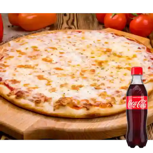 Combo Pizza Cuatro Quesos +Cocacola Orig 400ml