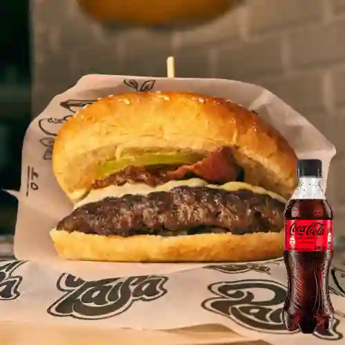 Combo Hamburguesa Sencilla +Cocacola S/az 400ml