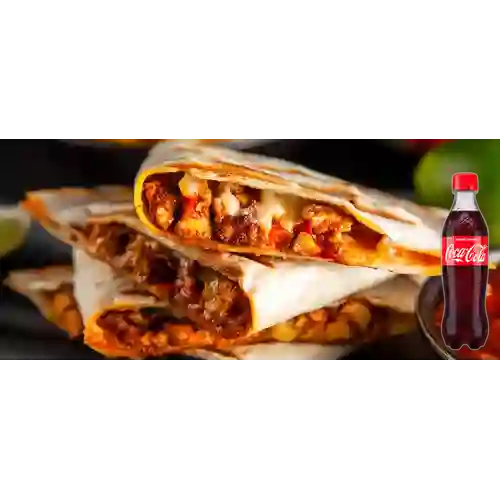Combo Quesadillas de Carne +Cocacola Orig 400ml