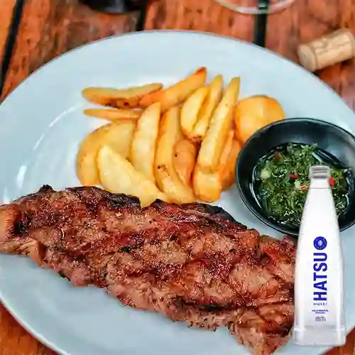 Punta de Anca de Cerdo 300 gr +Agua Hatsu S/gas 300ml