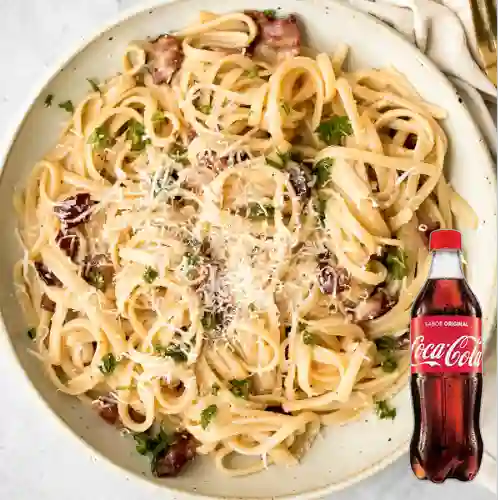 Combo Pasta Carbonara + Coca Cola Original 500 ml
