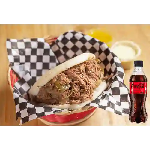 Combo Arepa de Carne + Coca Cola Sin Azúcar 400 ml