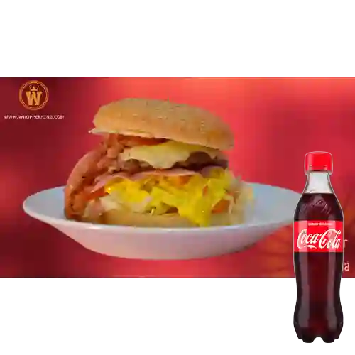 Combo Whopper Hawaiana + Gaseosa Coca Cola