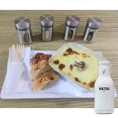 Combo Lasagna Bechamel + Te Blanco Hatsu 400 ml