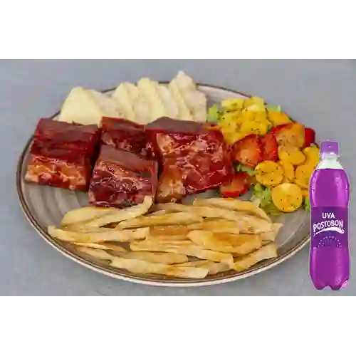 Combo Costillas Ahumadas + Postobon Uva 400 ml