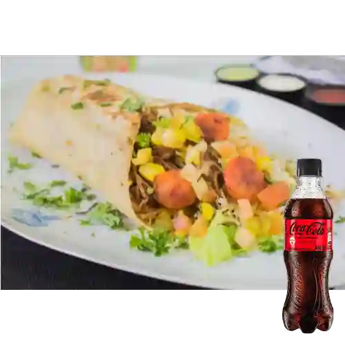 Combo Burro Especial + Coca Cola Sin Azúcar 400 ml