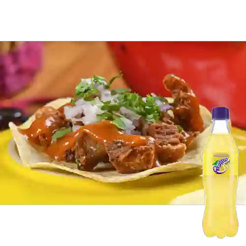Combo Taco Chicharron X 3 + Quatro Original 400ML