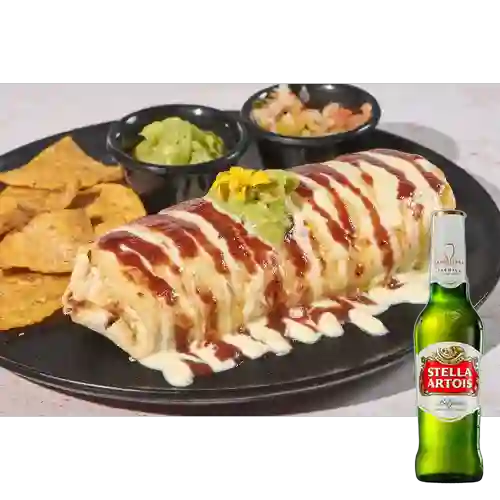 Combo Burrito Botana + Stella Artois 355 ml