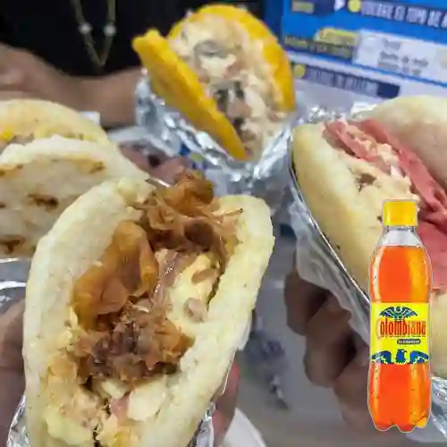 Combo Arepa Caprichosa + Colombiana 400ml