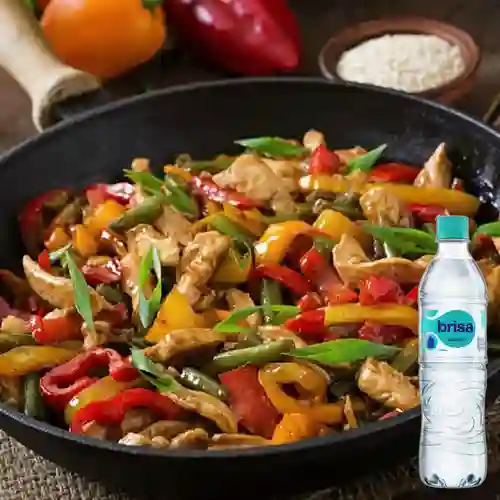Combo Wok de Pechuga a la Plancha +Brisa S/gas 600ML