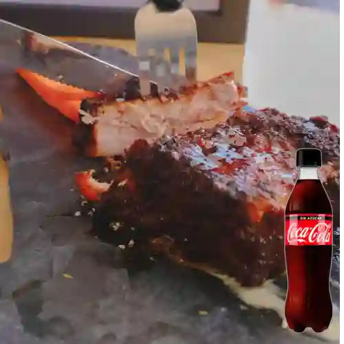 Combo Costilla de Cerdo + Coca-Cola Sin Azúcar 350 ml