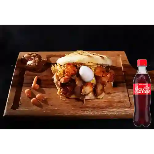 Combo Arepita Carne&Chicharrón +Cocacola Orig 400ml