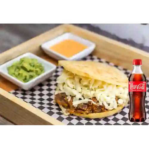 Combo Arepa Peluda + Coca Cola Original 400 ml