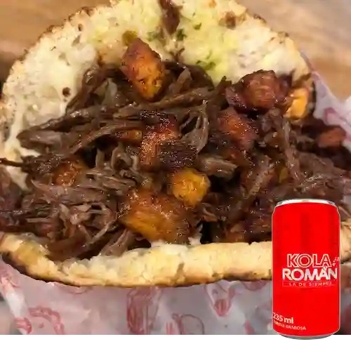 Combo Ropa Vieja + Kola Roman