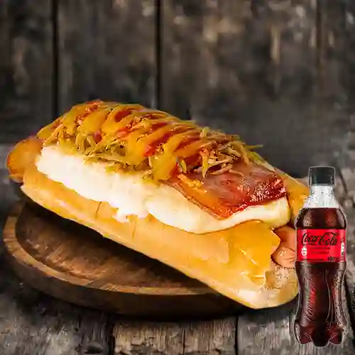 Combo Perro Grande Tocineta +Cocacola S/az 400ml