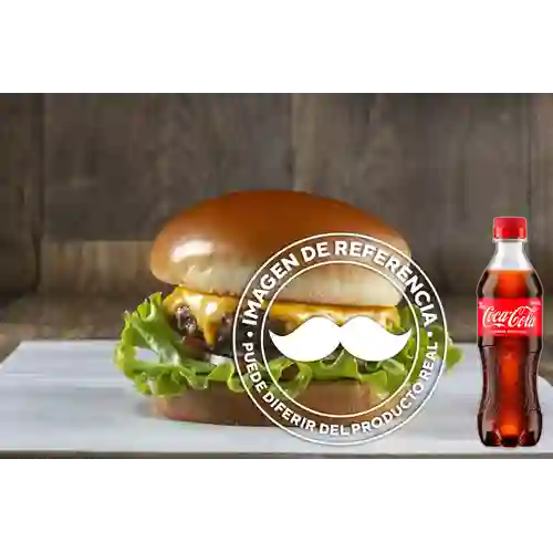 Combo Hamburguesa la Diabla +Cocacola Orig 400ml