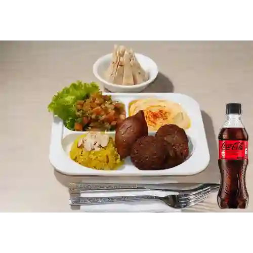 Combo Plato Mixto Árabe + Coca-cola Sin Azúcar 400 ml