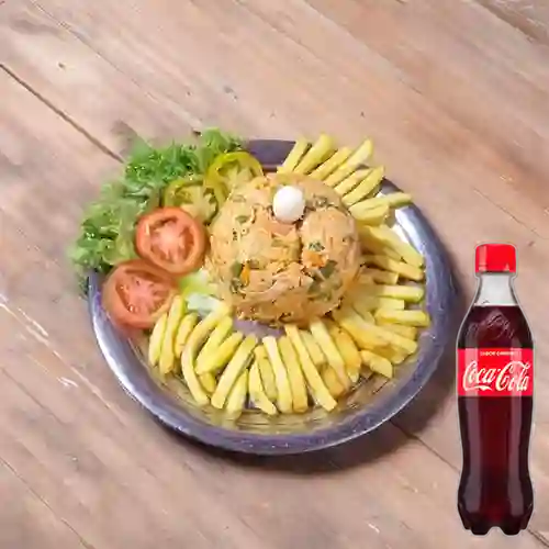 Combo Arroz c/ Pollo +Cocacola Orig 400ml