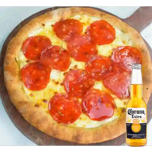 Combo Pizza Blanca + Corona 330 ml