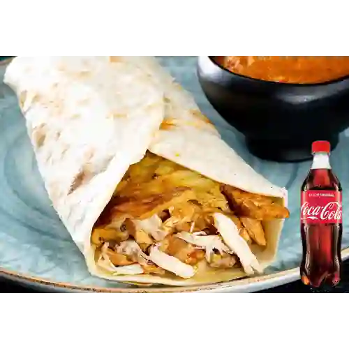 Combo Burro Mixto + Coca Cola Original 500 ml