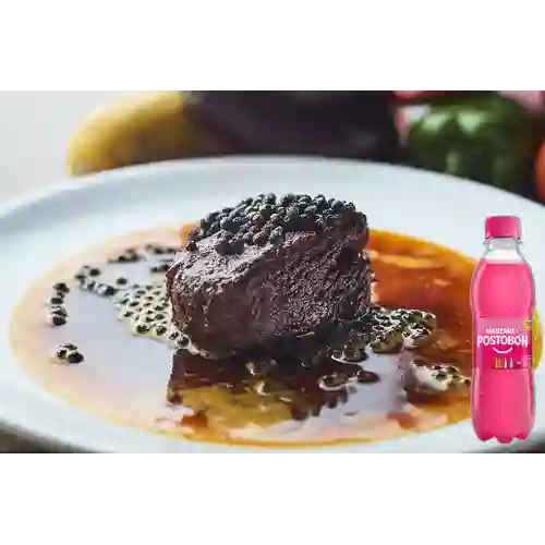 Combo Pepper Steak + Manzana 250 ml