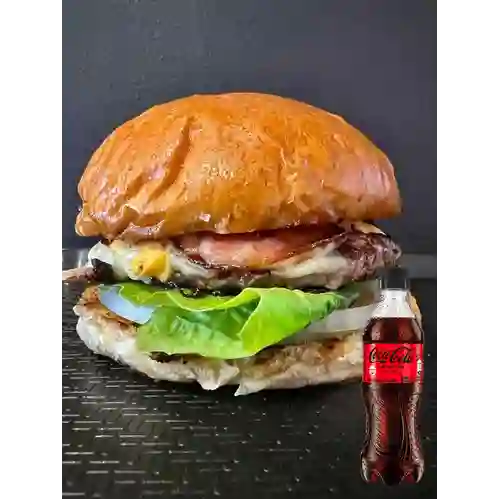 Combo Carbon Cheese Burger +Cocacola S/az 400ml