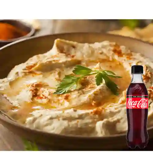 Combo Humus de Garbanzos + Coca-cola Sin Azúcar 400 ml