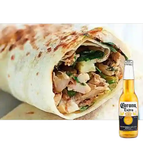 Combo Shawarma Pork + Corona 250 ml