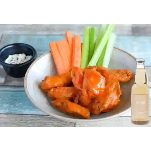 Combo Alitas X 10 +Hatsu Uva Blanca&Romero 300ml