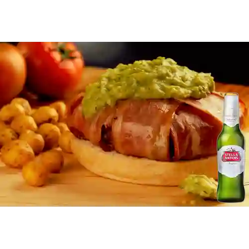 Combo Hamburguesa #Eragoldeyepes! + Stella Artois 330ml