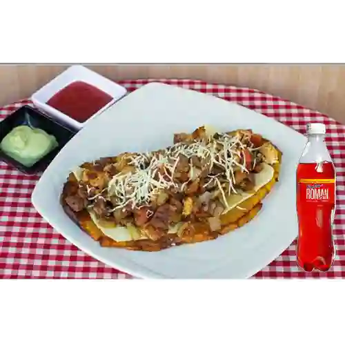 Combo Patacón Mixto + Gaseosa Kola Roman