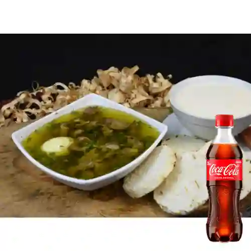 Combo Consomé c/ Menudencias +Cocacola Orig 400ml