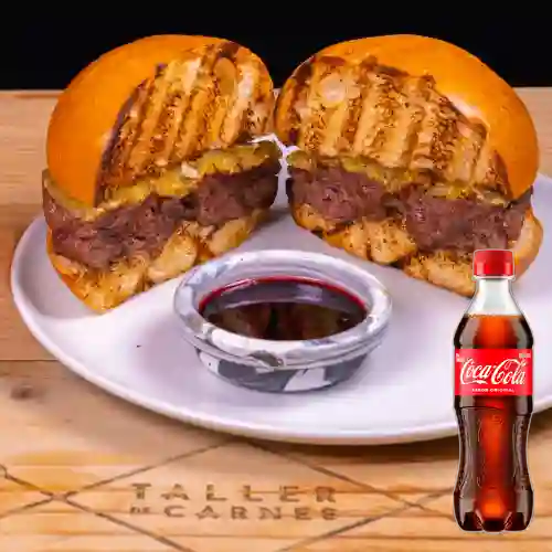 Hamburguesa Taller de Carnes +Cocacola Org 400ml