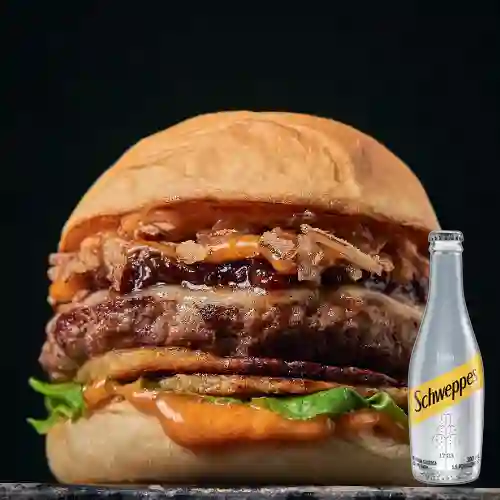 Combo Rocky Smash Cheese + Schweppes Soda 300ml