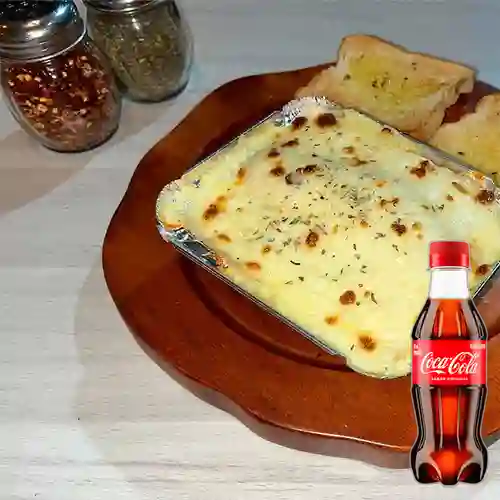 Lasagna de Pollo c/ Champiñones +Cocacola Org 250ML