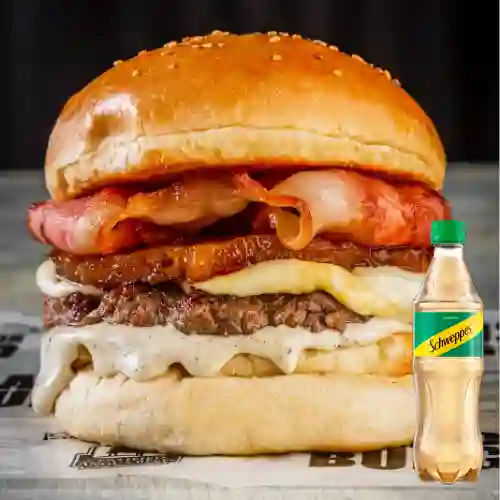 Hob Pineapple Burger 140gr +Schweppes Ginger Ale 400ml