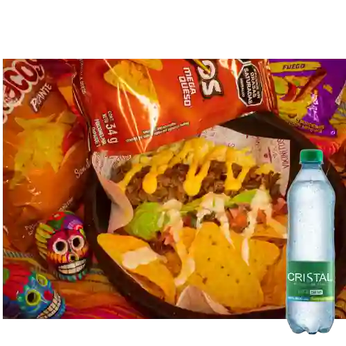 Combo Dori Locos Personales + Cristal Con Gas 600 ml