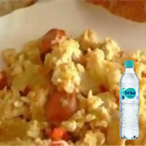 Combo Porción Huevos Rancheros +Agua Brisa S/gas 600ml