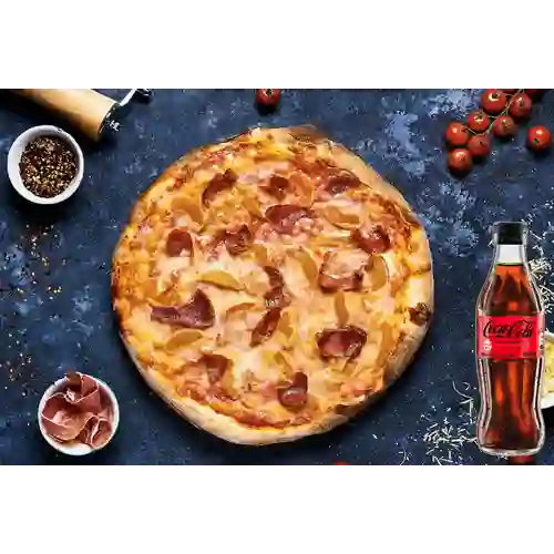 Combo Pizza de Prosciutto&Durazno +Cocacola S/az 300ML
