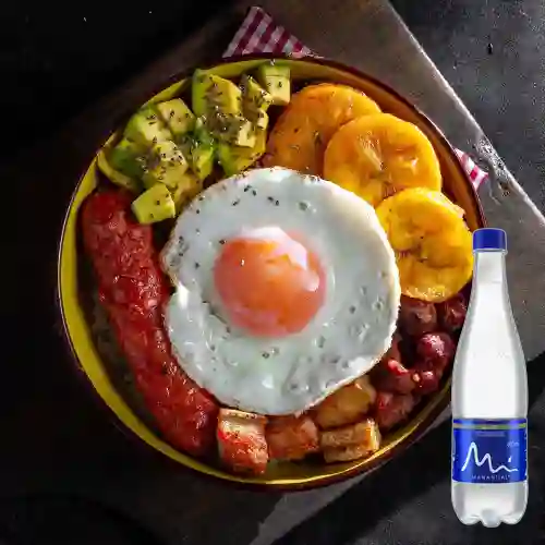 Combo Colombia Bowl + Manantial Sin Gas 600ML
