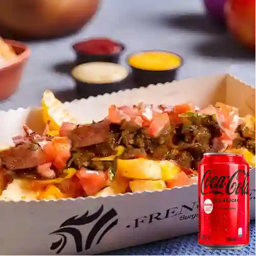 Combo Meat Bacon Fries + Coca Cola Sin Azúcar 330ML