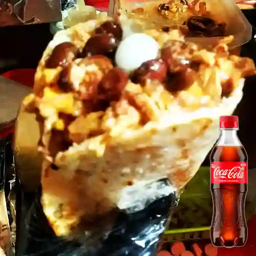 Combo Arepa Super Mixta + Coca Cola Original 400 ml