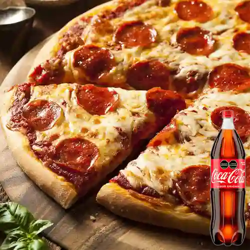 Combo Pizza Pepperoni Familiar +Cocacola Orig 1.5l