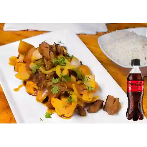 Combo Lomo Saltado + Coca Cola Sin Azúcar 400 ml