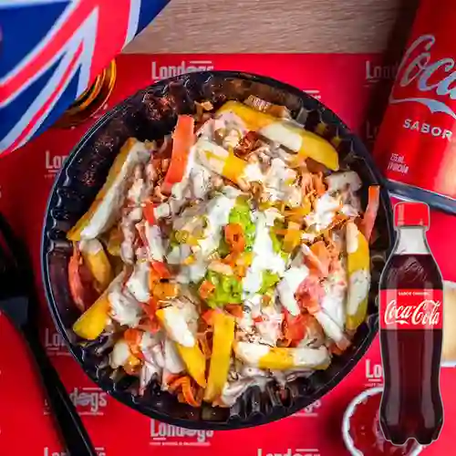 Combo Fries And Pork + Coca-Cola Sabor Original 400 ml