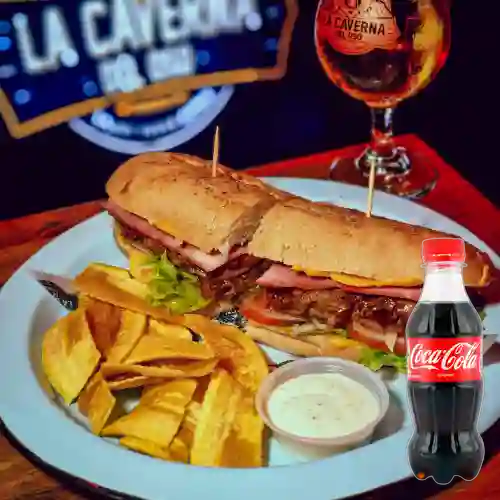 Combo Sanduche Del Oso +Cocacola Orig 250ml